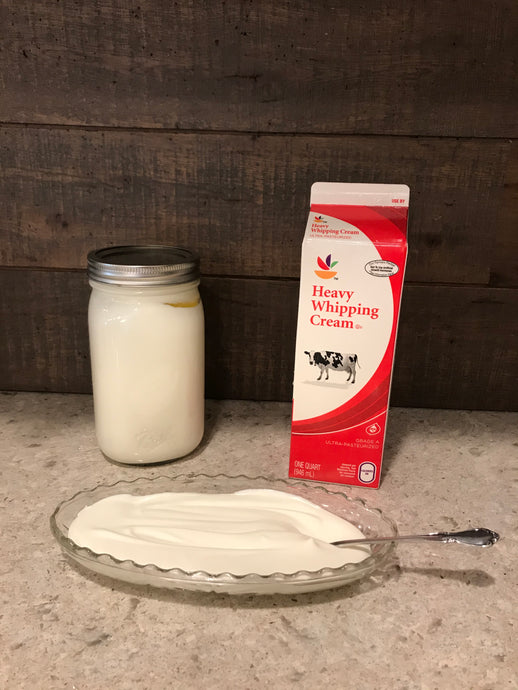 HOMEMADE WHIP CREAM: 1 INGREDIENT