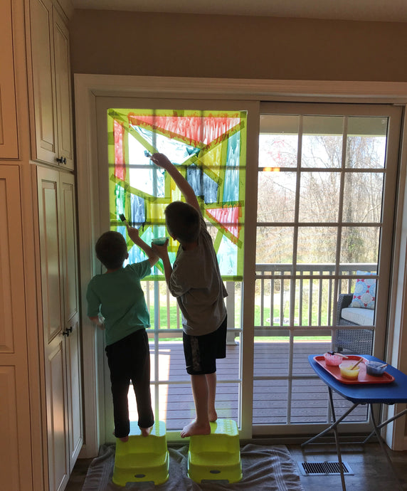 EASTER WINDOW PAINTING