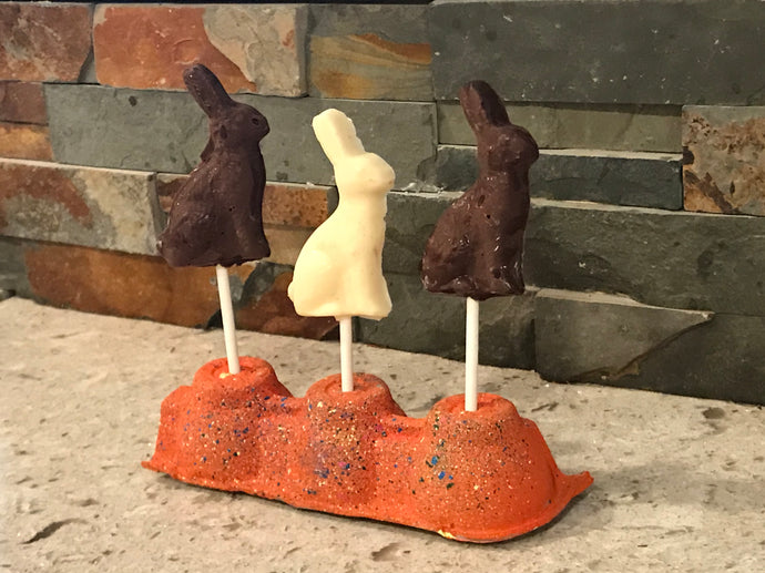 SPRING CHOCOLATE LOLLIPOPS